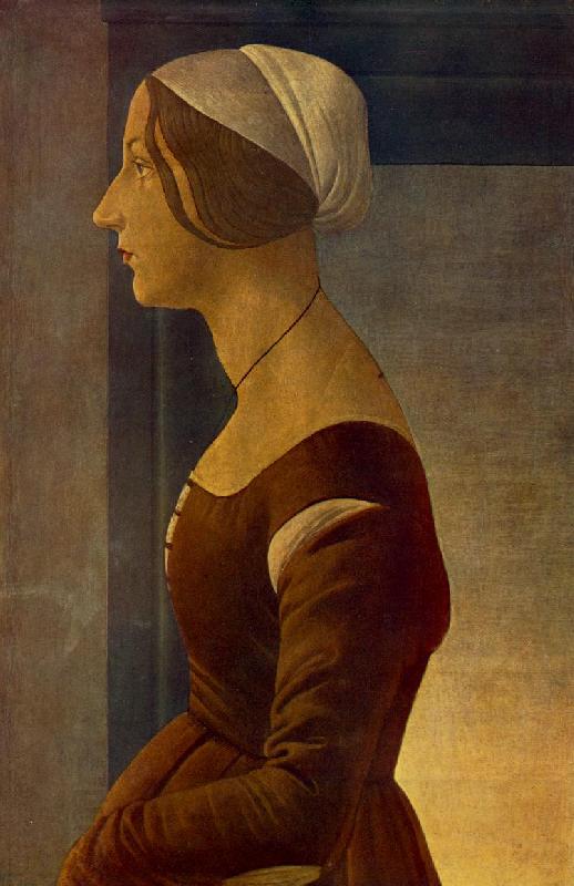 BOTTICELLI, Sandro Portrait of a Young Woman (La bella Simonetta) fs China oil painting art